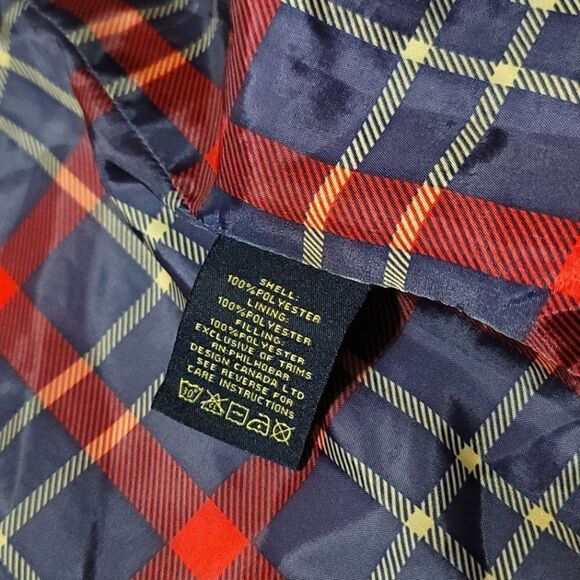 British Khaki Quilted Plaid Lined Zip/Button Outdoor Jacket - Picture 8 of 11